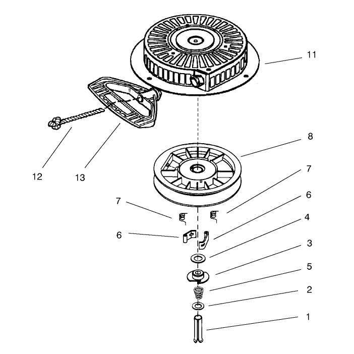 RECOIL STARTER NO. 590749 (Optional)