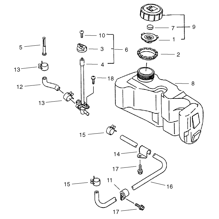 Fuel Tank and Valve Assembly