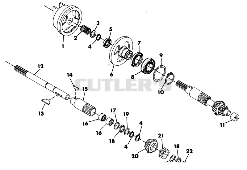 NUMBER ONE SHAFT - FORWARD CLUTCH