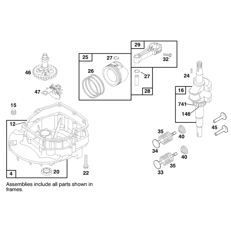 Engine Briggs and Stratton Model 12h807-1760-E1 Model No 20021 Serial No 9940000 - 9941632