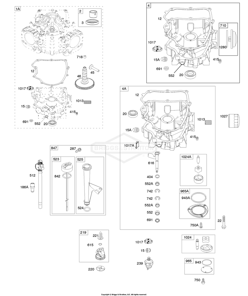 Engine Sump, Oil Pump, Dipstick/Tube Assembly