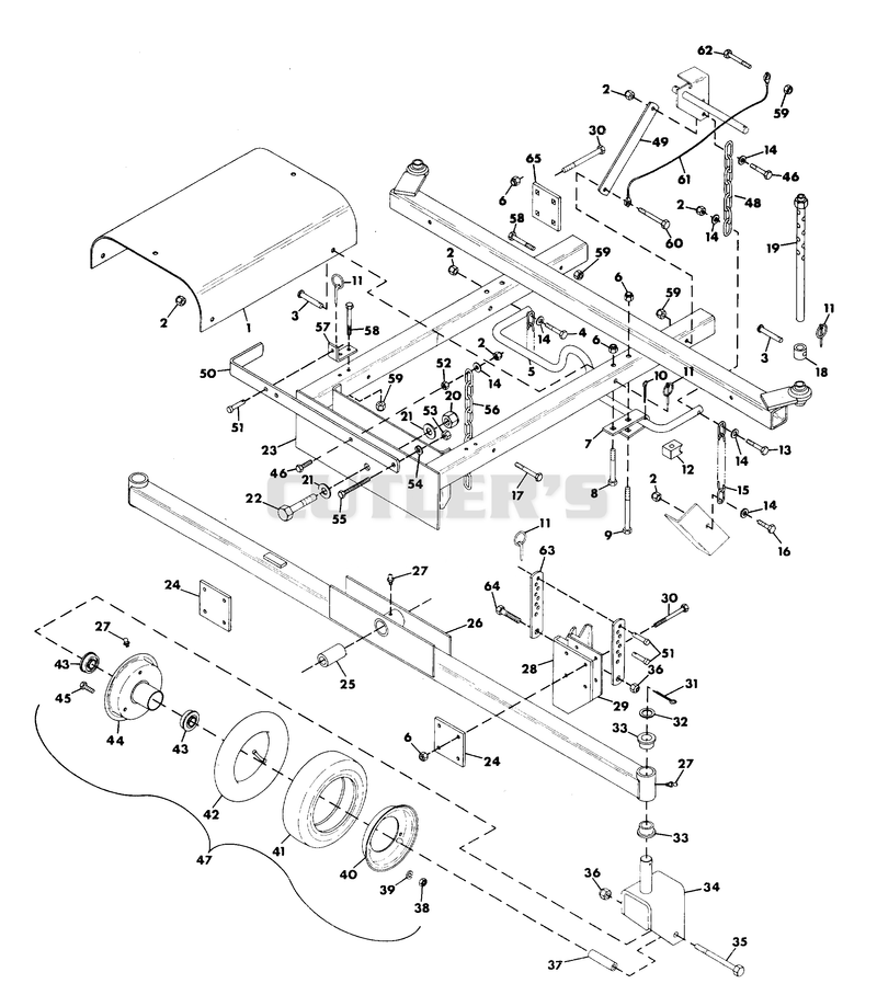MOWER FRAME