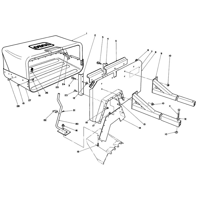 36in Side Discharge Bagging Kit No 30125 Optional