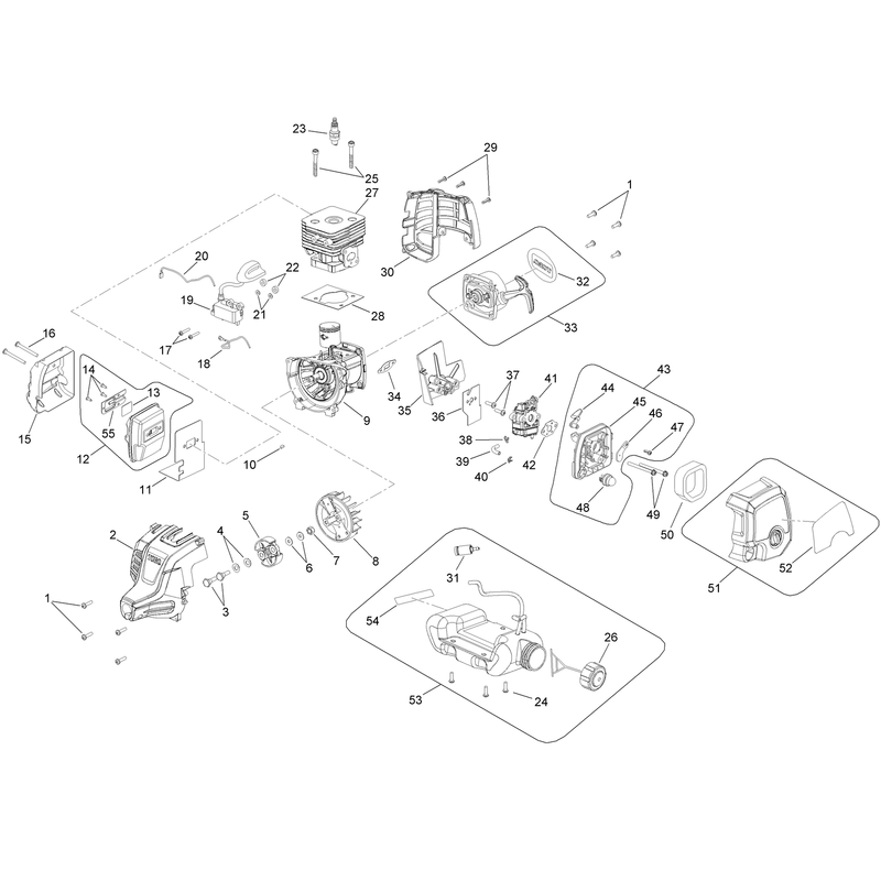 Power Head Components Assembly