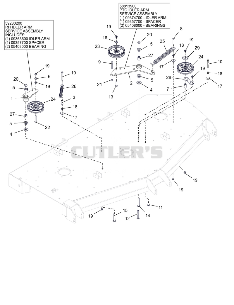 Deck Drive Idlers – 72"