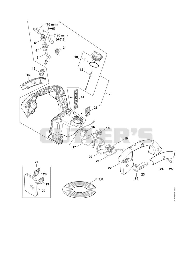 Handle frame SH 86
