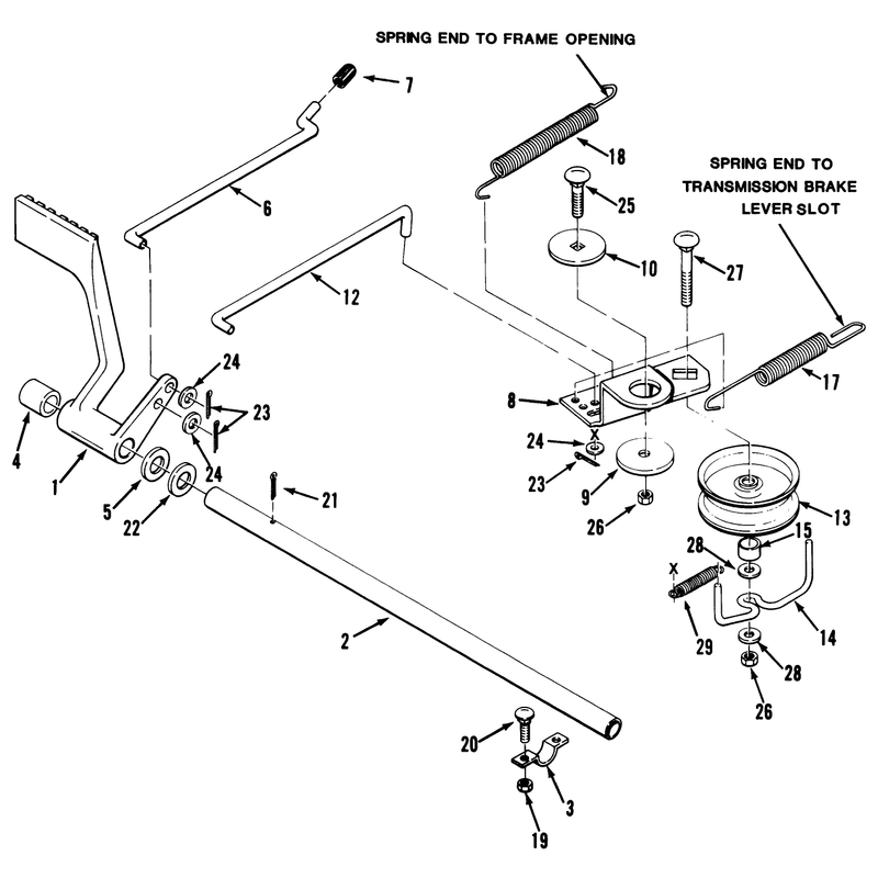 Brake & Idler Assembly (210-5 & 212-5)
