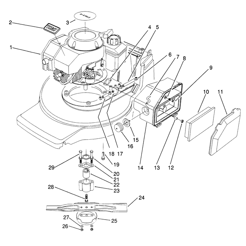Engine Assembly Model No 20911b