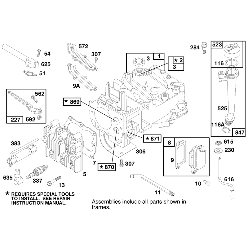 Engine Briggs and Stratton Model 12h802-1758-E1