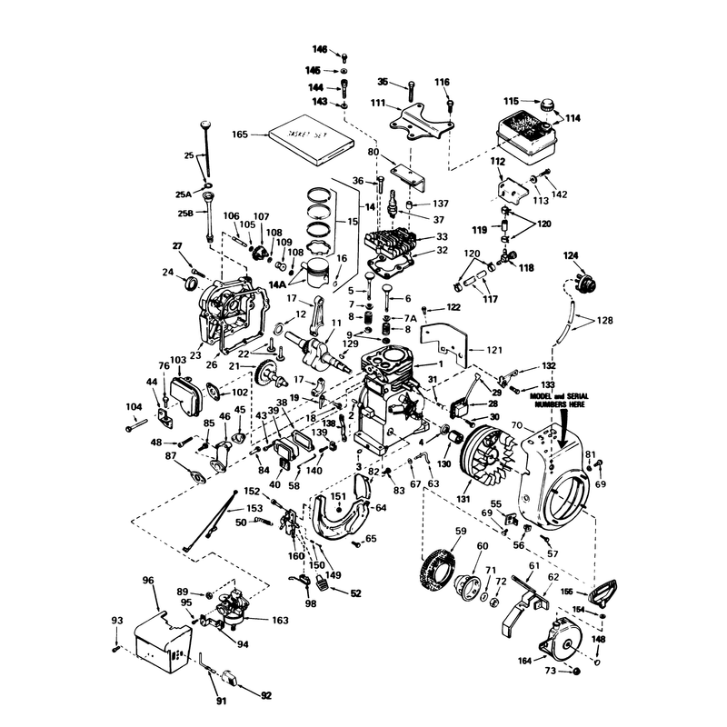 Engine Tecumseh Model Hs50-67259f