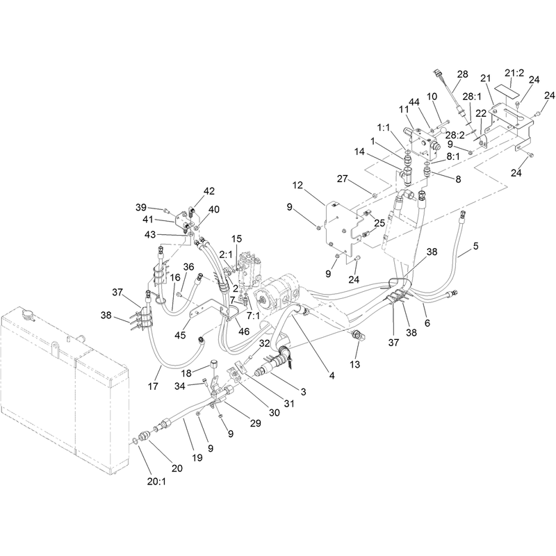 Hydraulic Plumbing Assembly No. 2