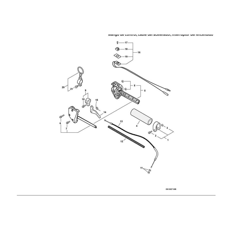 Control Handle,Throttle Cable, Ignition Switch