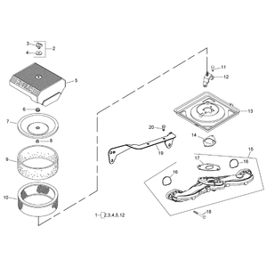 Air Intake and Filtration Assembly Kohler CH730-0132