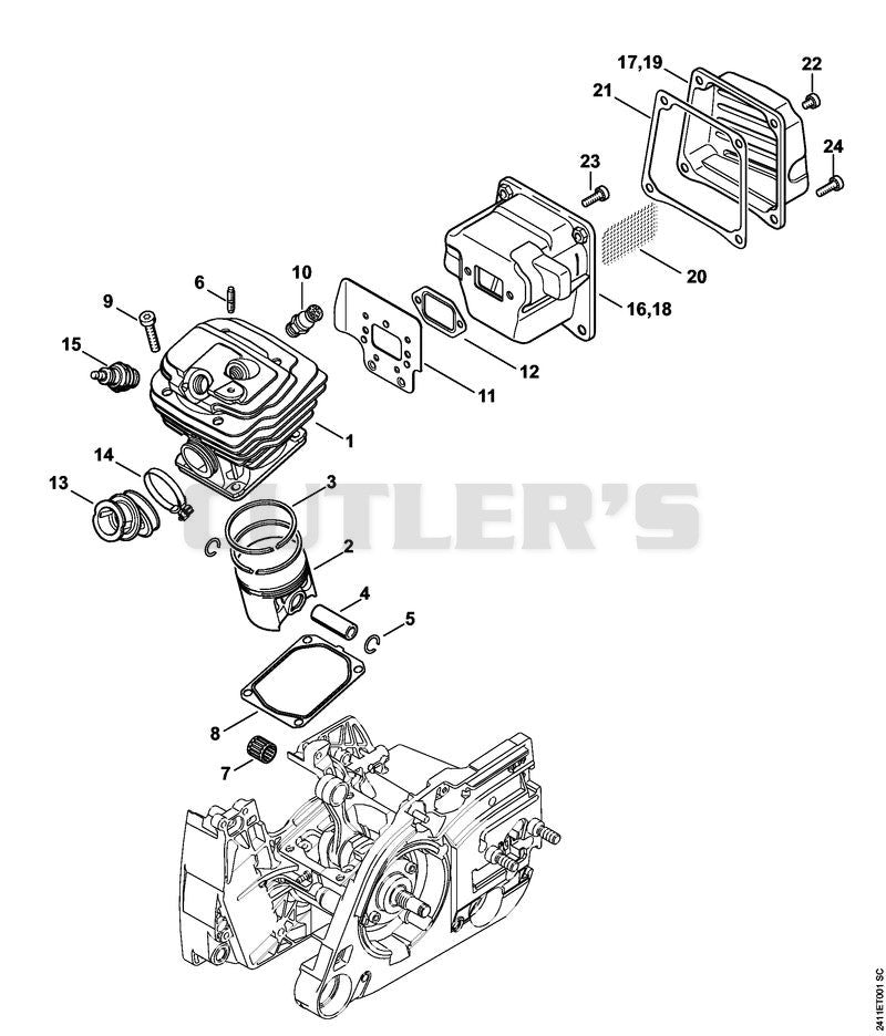Cylinder, Muffler