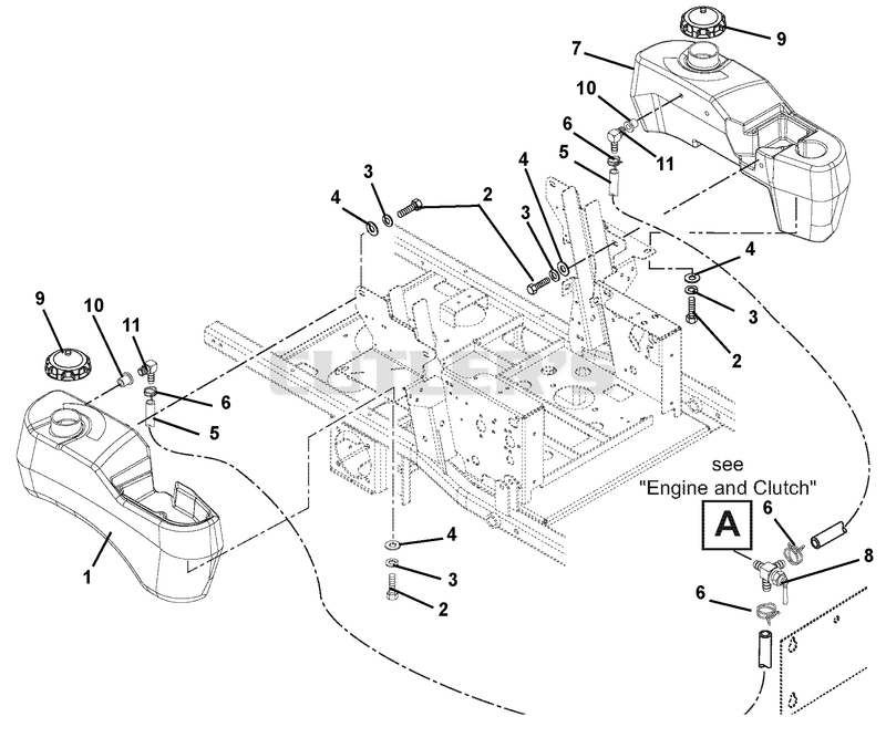 Fuel Tanks And Hoses - Non EFI