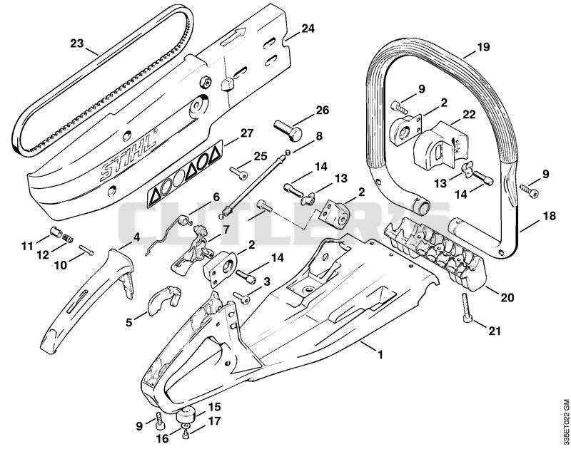 Handle frame, Handlebar