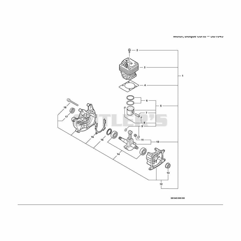 Engine, Short Block -- SB1045