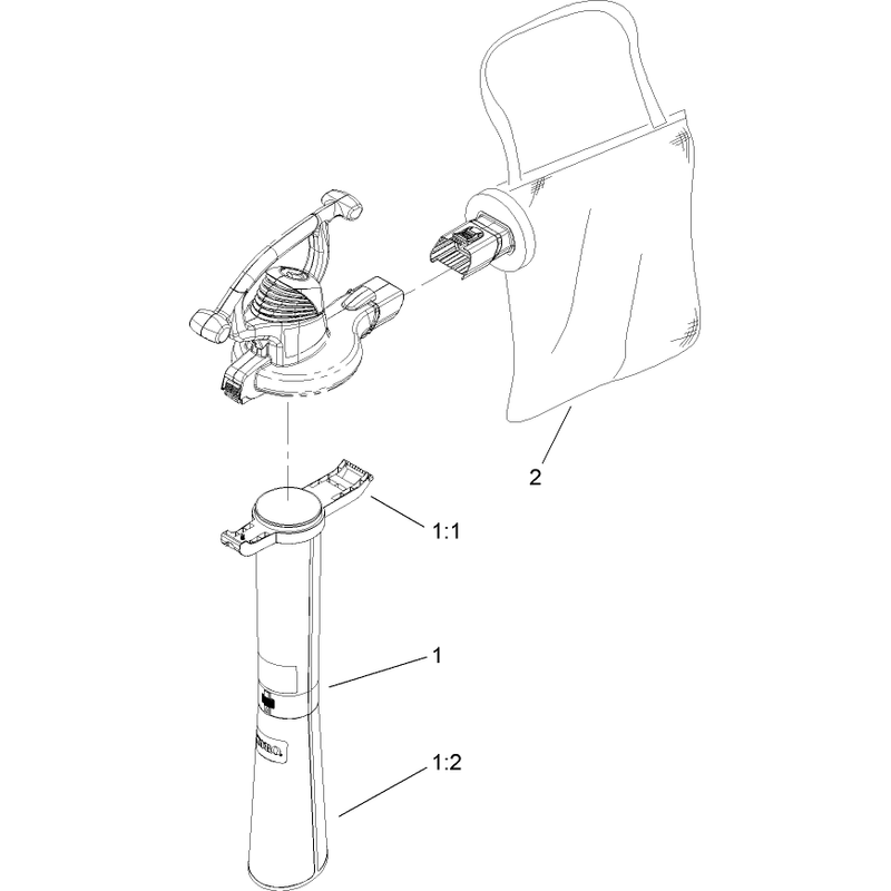 Vac Tube and Bag Assembly