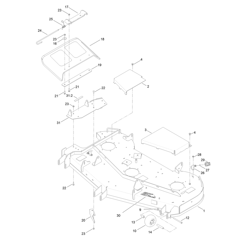 60 Inch Deck Assembly