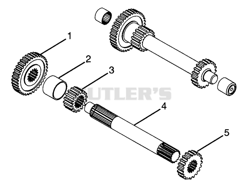 NUMBER 5 SHAFT - 1ST AND 2ND GEAR - 066, 067, 068, 069 - G SERIES