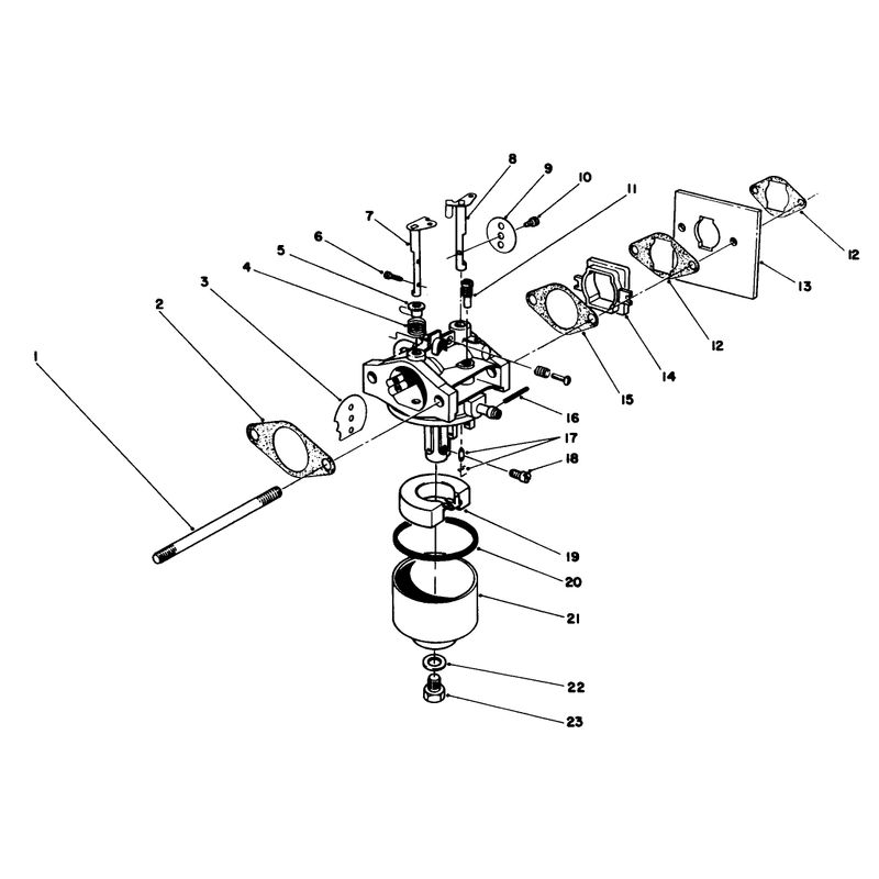 Carburetor Assembly Model No 47pg6