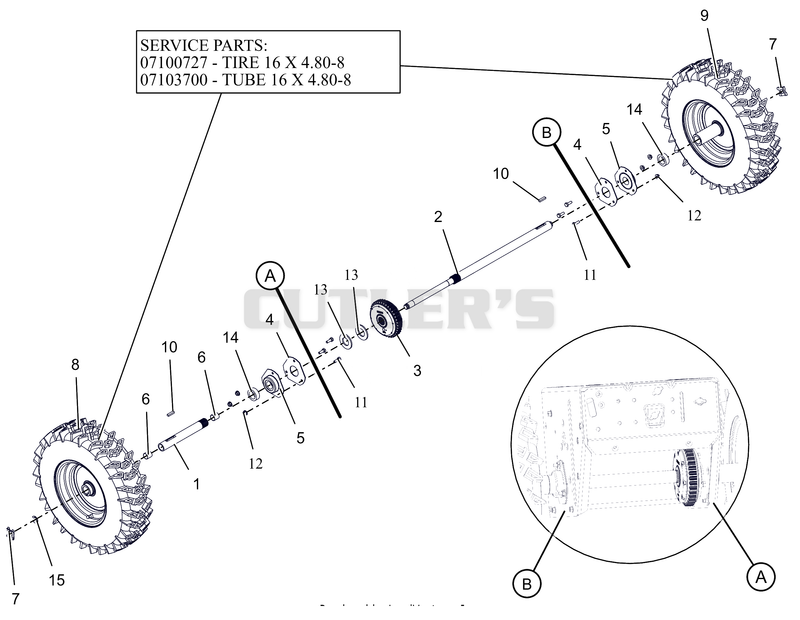 Wheels And Axle - 28"