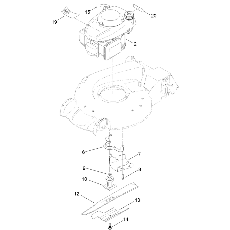 Engine and Blade Assembly