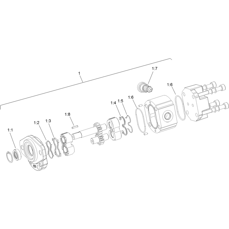 Hydraulic Gear Pump Assembly No. 139-7183