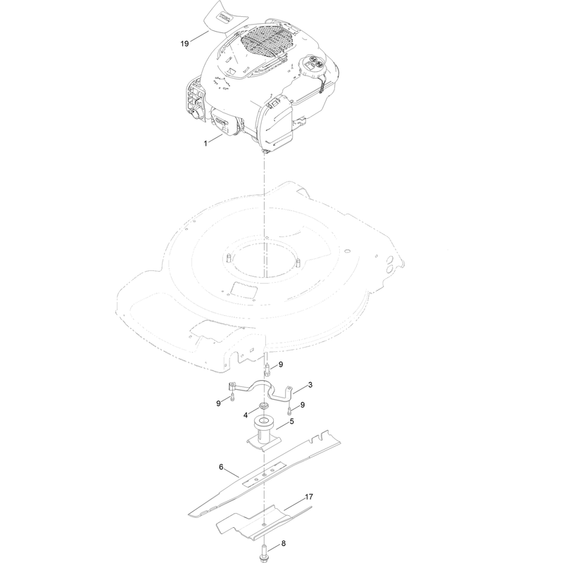 Engine and Blade Assembly
