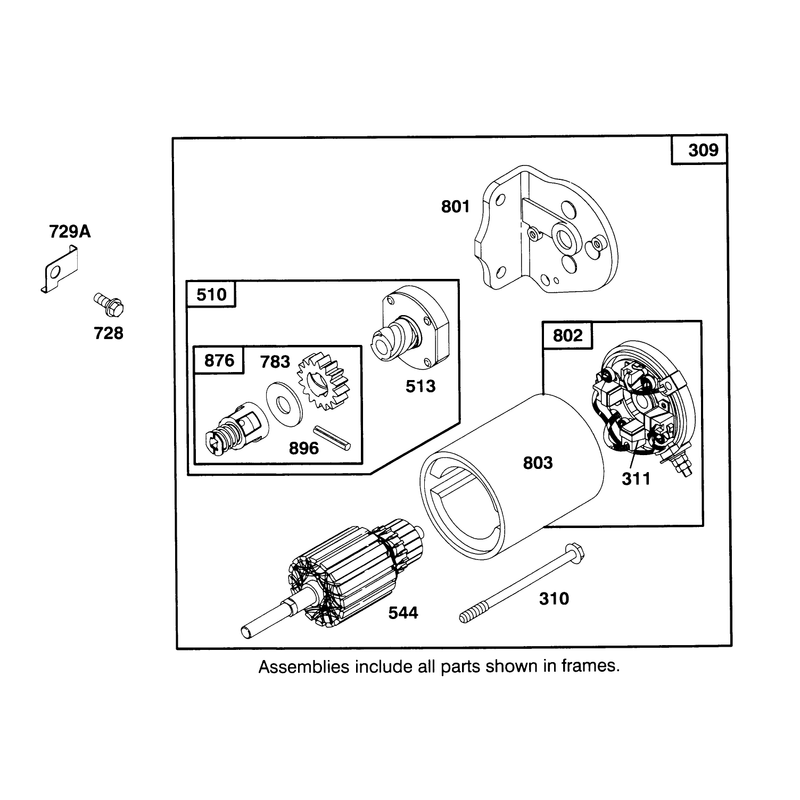 Engine Briggs and Stratton Model 286707-0453-01
