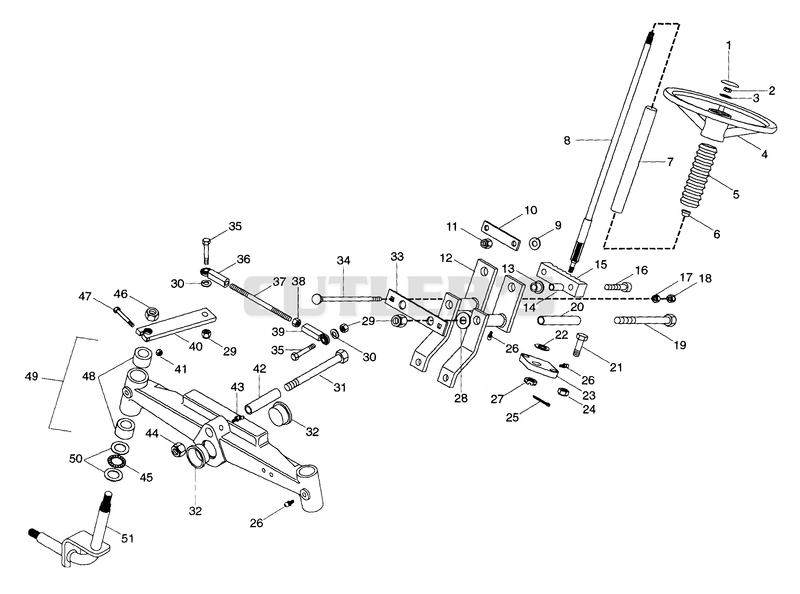 STEERING - 18 H.P. & 20 H.P. UNITS