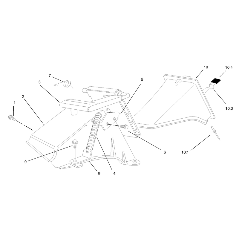 Rear Bag Discharge Chute Assembly