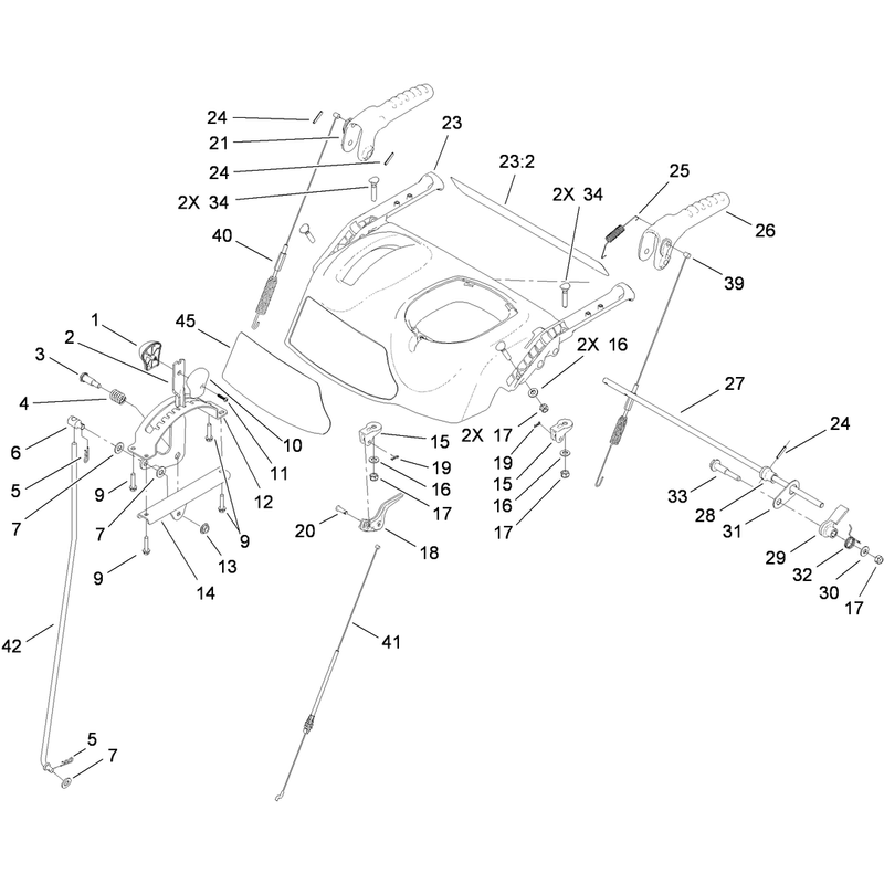 Upper and Handle Assembly