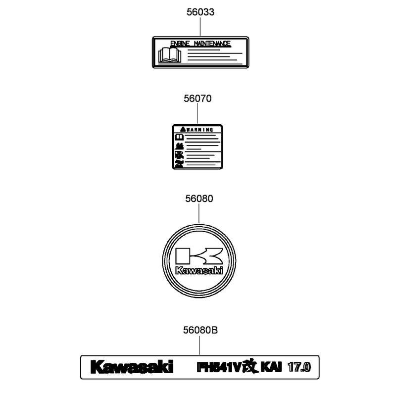Label Assembly  Kawasaki FH541V-FS23