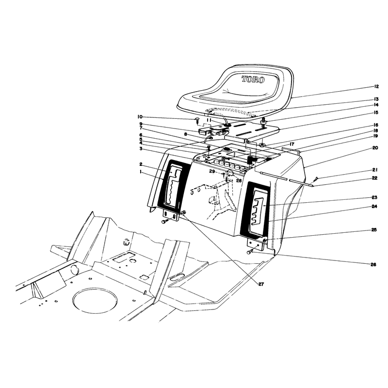 Rear Body & Seat Assembly
