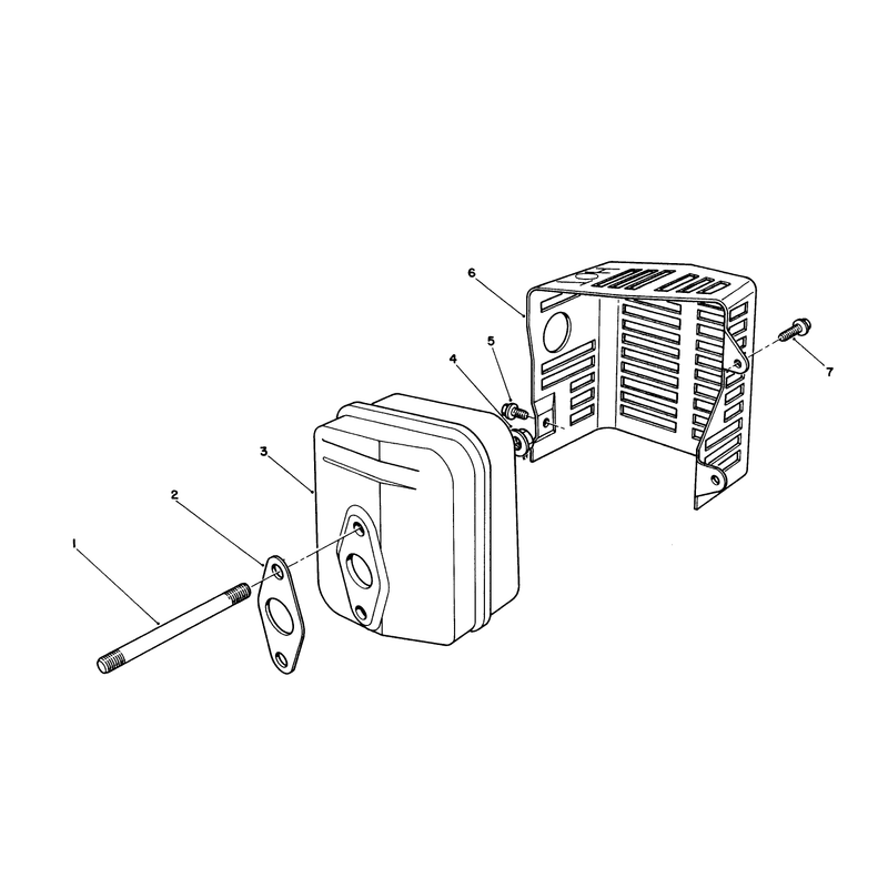 Muffler Assembly (engine Model No. Vmj8)