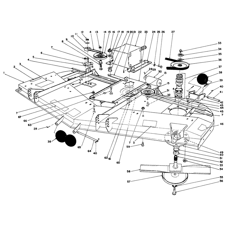 Deck Gear Box and Spindle Assembly Continued