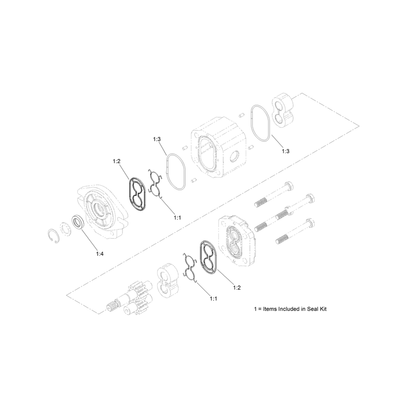 Hydraulic Gear Motor Assembly No ST58875
