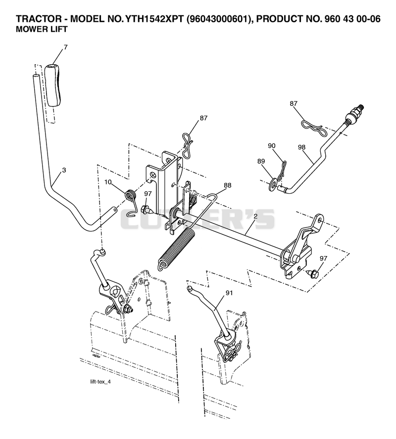 MOWER LIFT / DECK LIFT