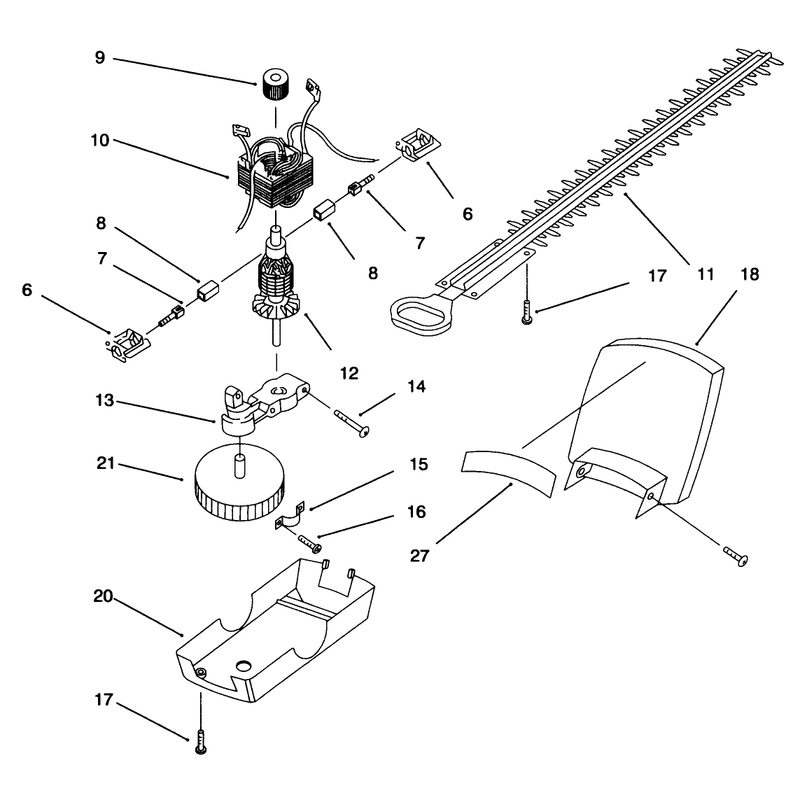 Motor And Blade Assembly