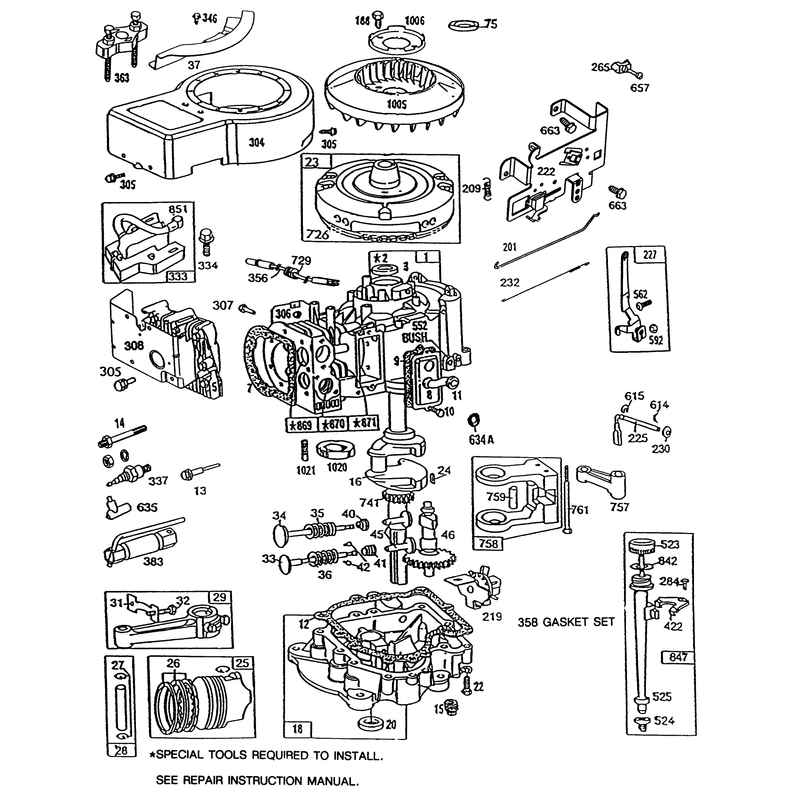 Briggs & Stratton Model No. 286707-0119-01