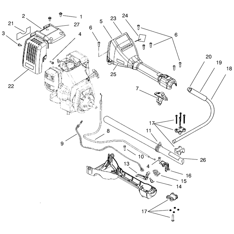 Handle & Upper Boom Assembly