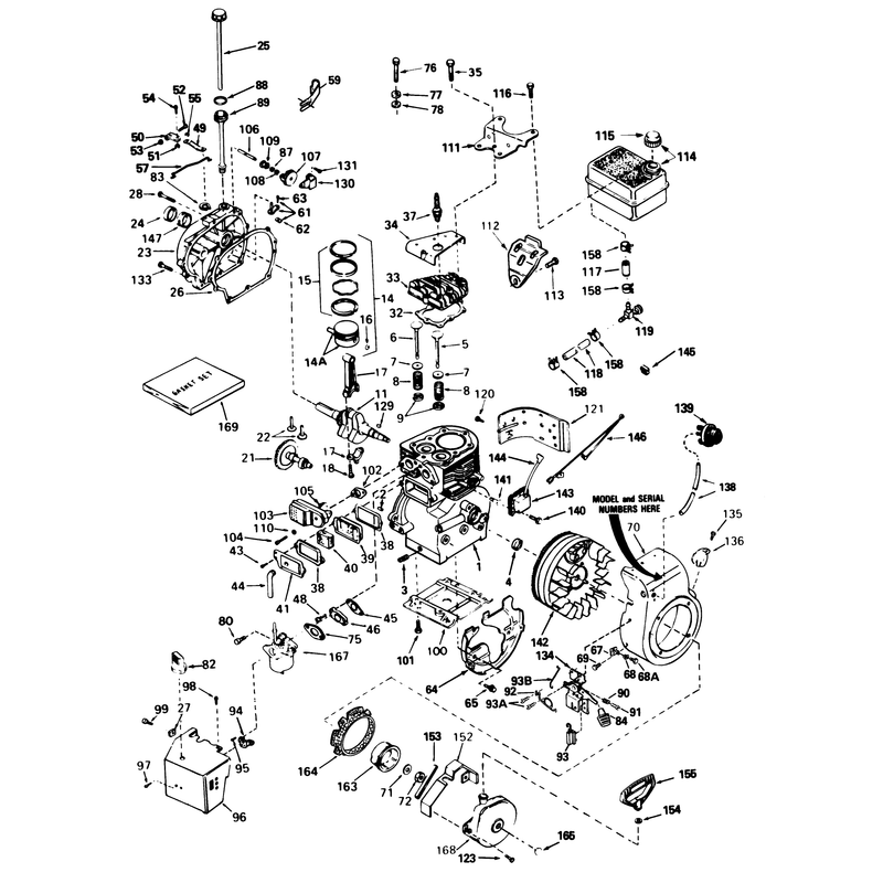 Engine Tecumseh Model No. H60-75504v