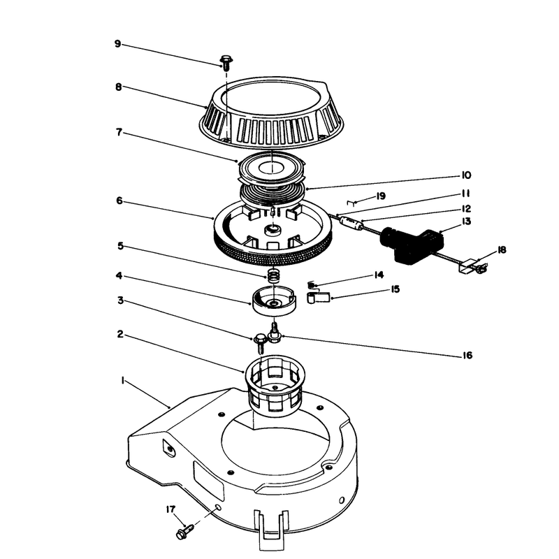 Recoil Assembly Model No 47pm1-1