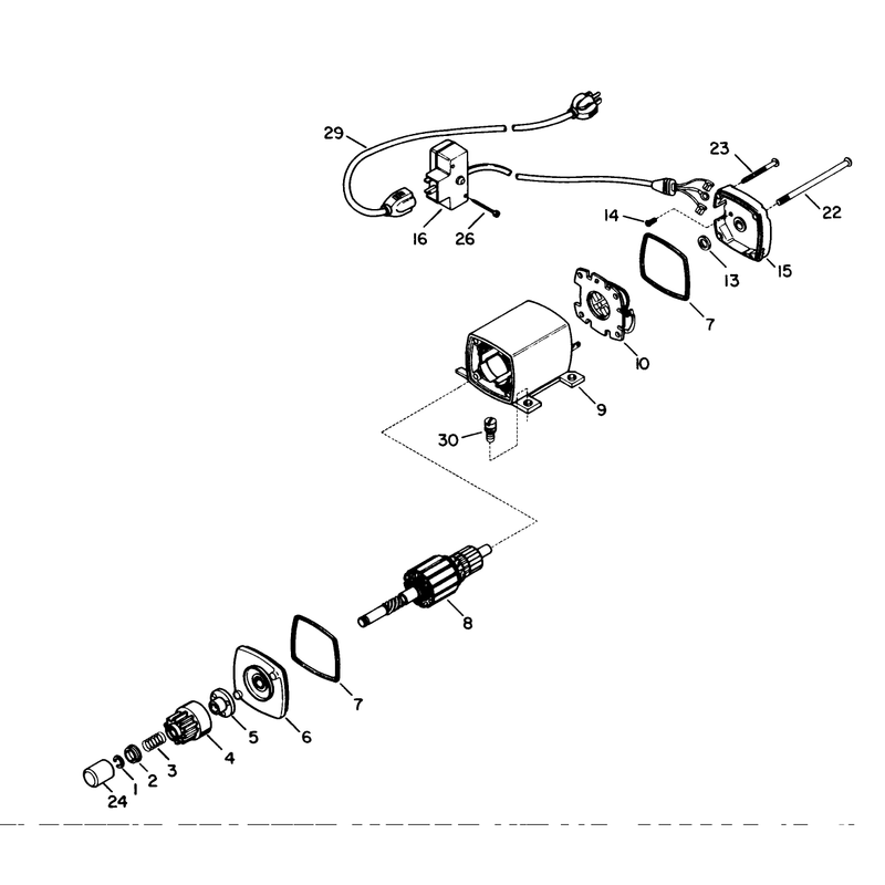 Electric Starter Motor Kit No. 33328c (optional)