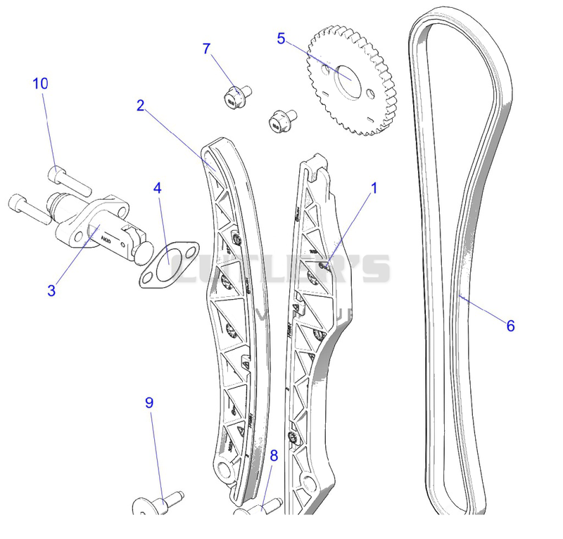 Engine, Cam Chain and Tensioner