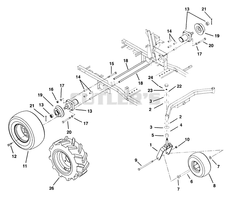 MOTOR AND WHEELS