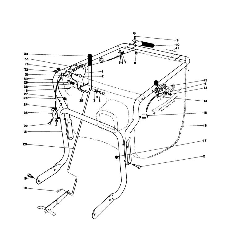 Controls and Handle Assembly Model 62923