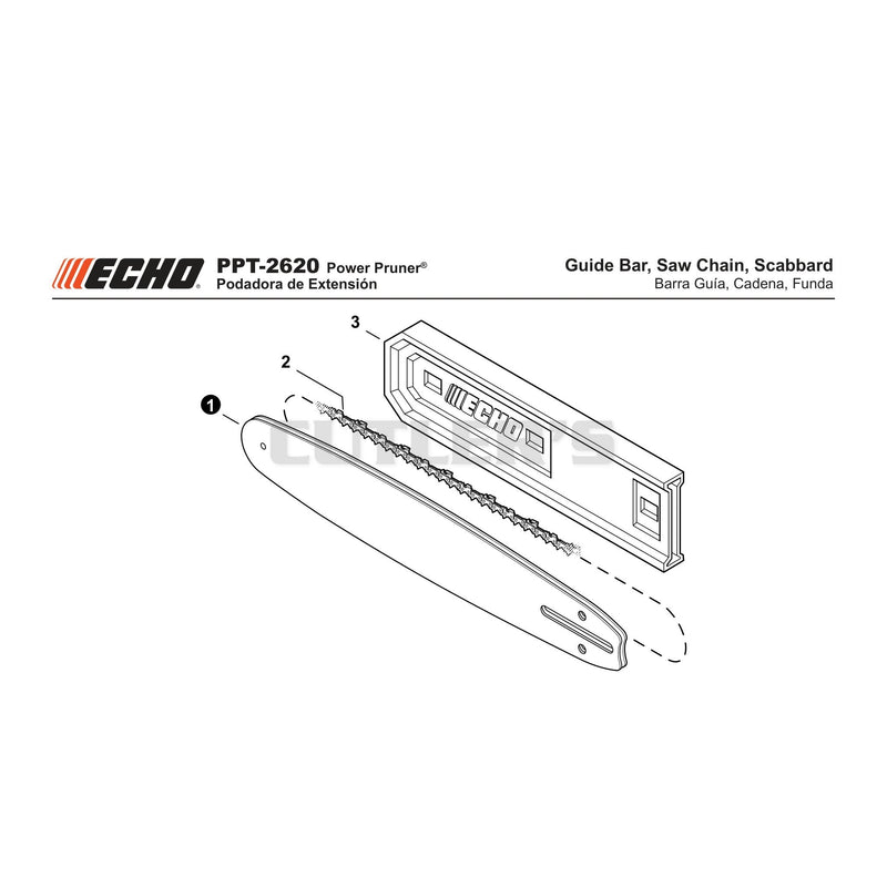 Guide Bar Saw Chain Scabbard