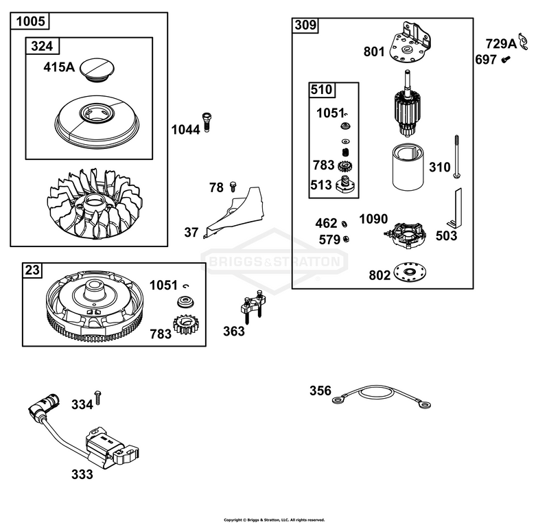 Flywheel, Ignition, and Starter Group